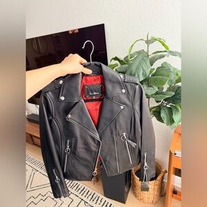 Sam Edelman lamb leather jacket, in really beautiful jacket size XS